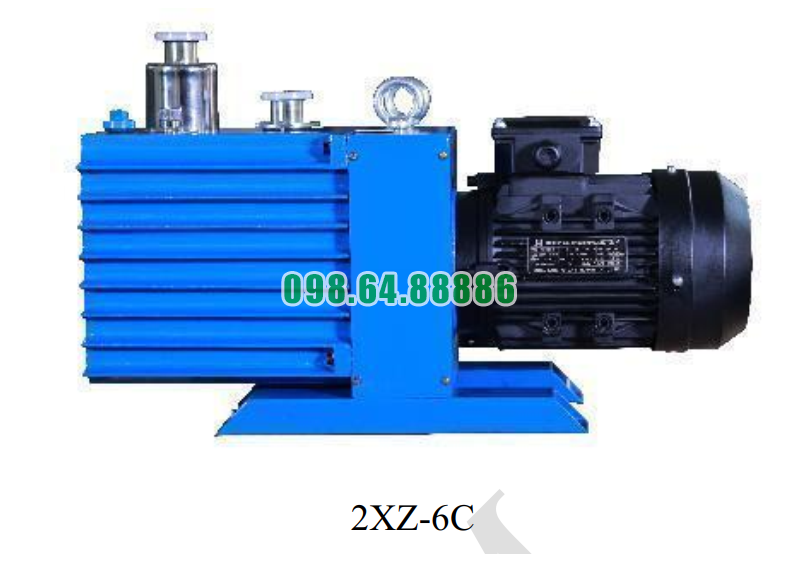 Bơm chân không bôi trơn dầu model 2XZ-6C công suất 1.1 kW